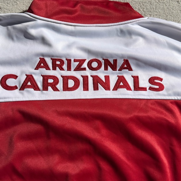 Arizona Cardinals Jacket NFL Team Apparel Men's 5X Red Full Zip Track Style Logo - Picture 3 of 8